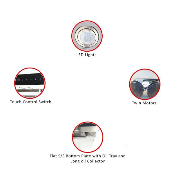 Valenti Semi Integrated Hood 90cm VH 1129TS