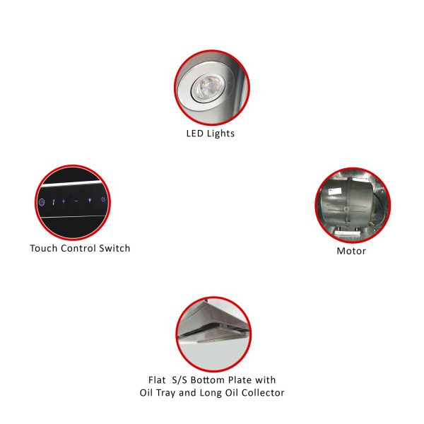 Valenti Chimney Hood 90cm VH 6119TS