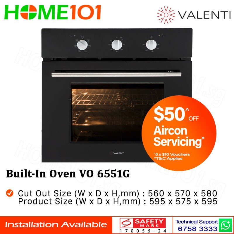 Valenti Built-In Oven VO 6551G
