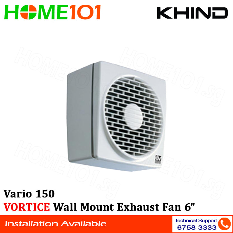 Khind Vortice Wall Mount Exhaust Fan 6"/9"/12" Vario
