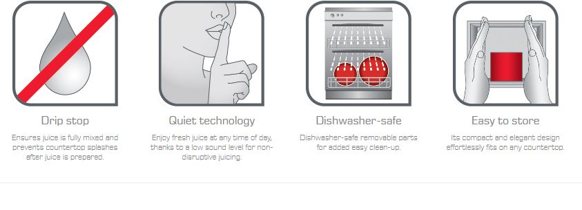 Tefal Juice N Clean Slow Juicer ZC420E