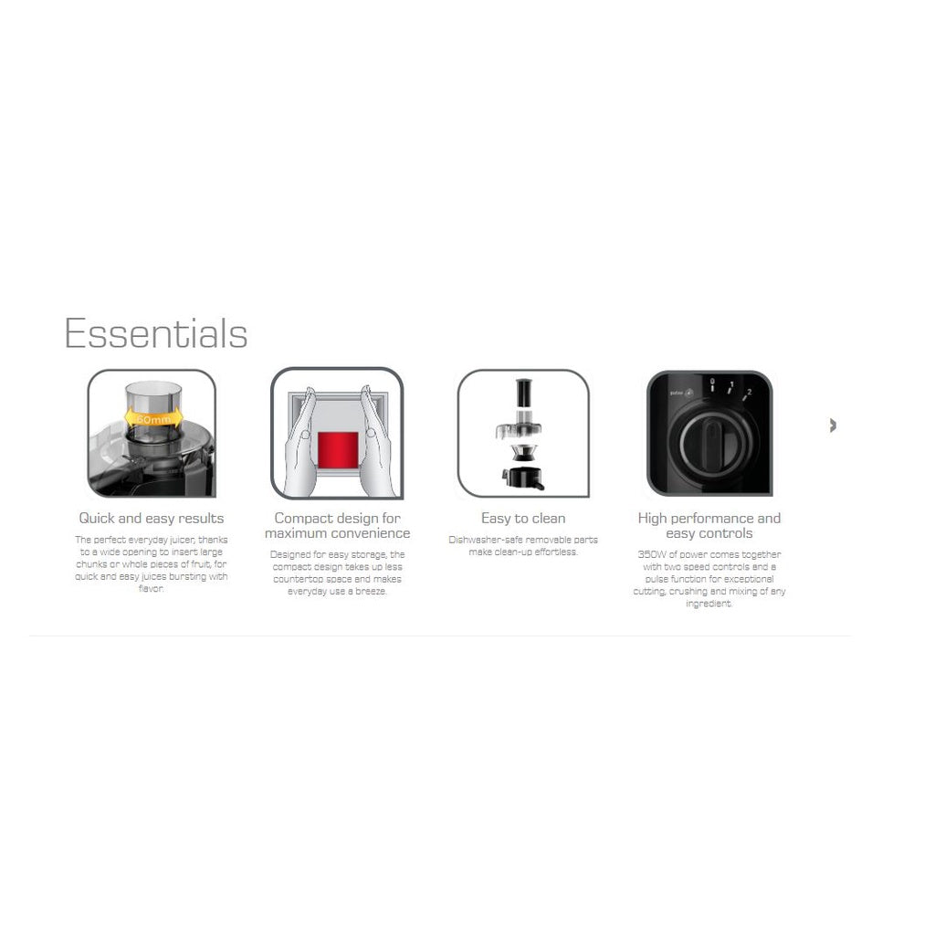 Tefal Juice Extractor Frutelia Plus ZE3708