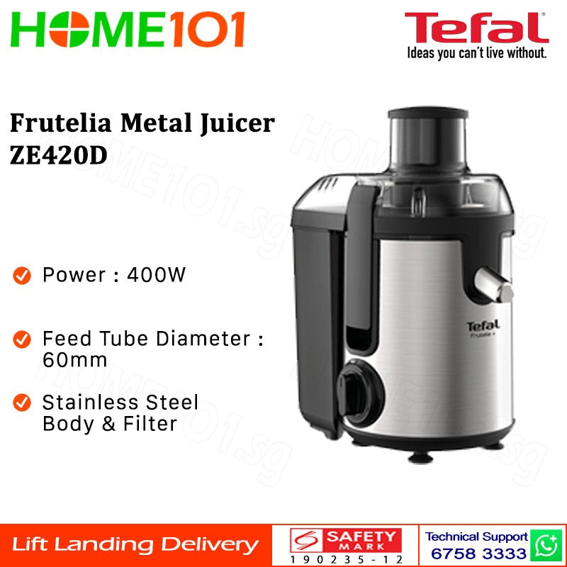 Tefal Fruitelia Metal Juicer ZE420D