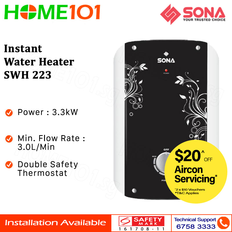 Sona Instant Water Heater SWH 223