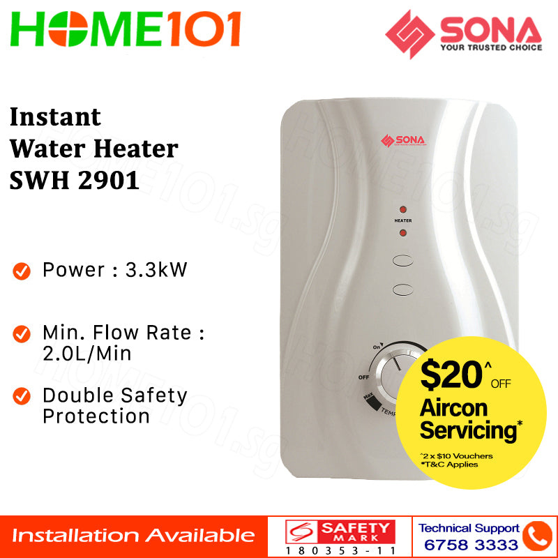 Sona Instant Water Heater SWH 2901