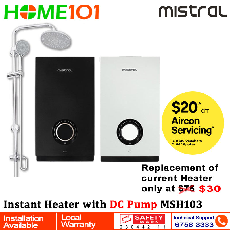 Mistral Instant Heater with DC Pump MSH103