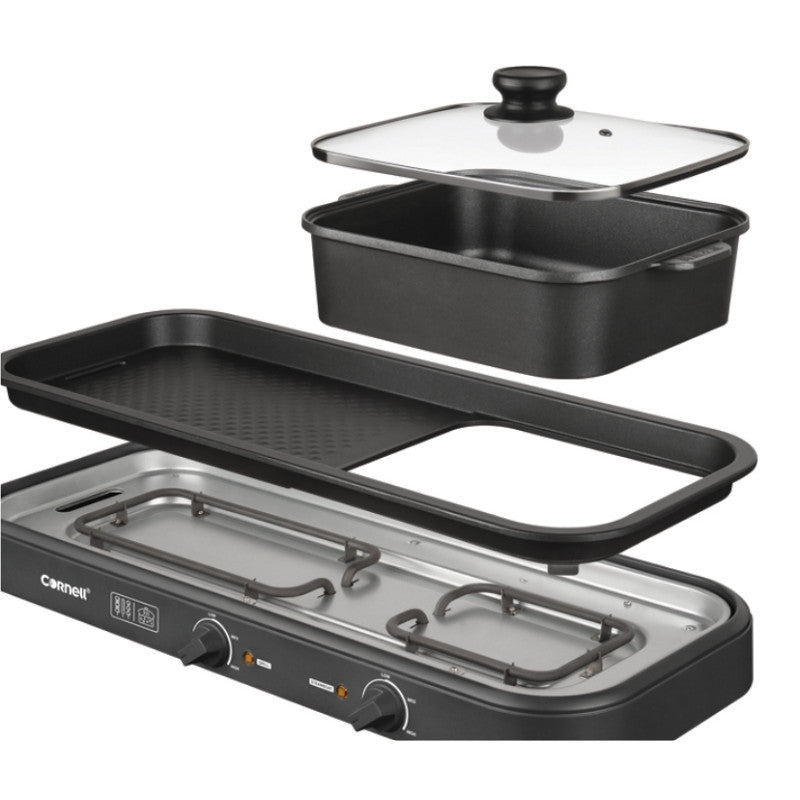 Cornell Electric Table Top Grill With Hotpot 2200W CCGEL98DT