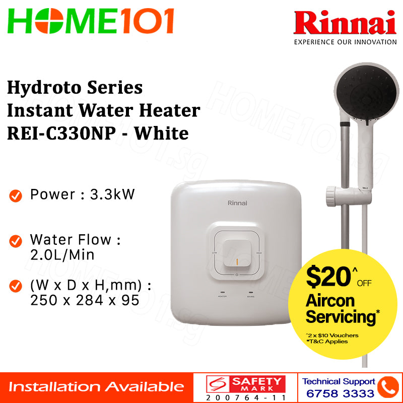 Rinnai Hydroto Series Instant Water Heater REI-C330NP