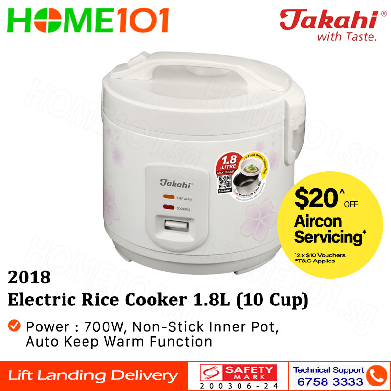 Takahi Electric Rice Cooker 1.8L 2018