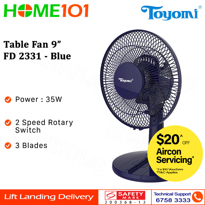 Toyomi Table Fan 9 - 16" FD 2331 || TF 128 || TF 1624