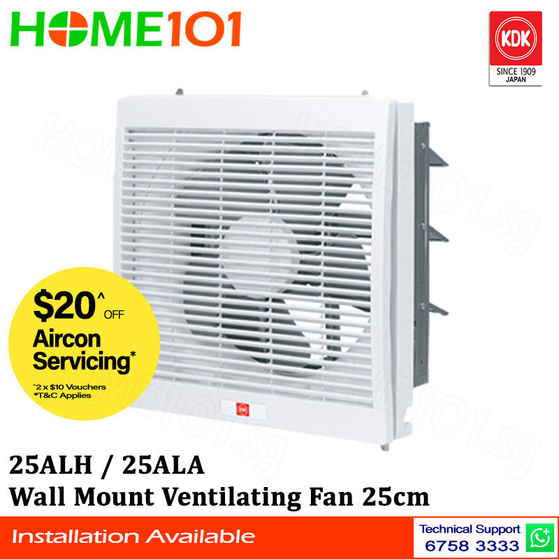 KDK Wall Mount Ventilating Fan 25cm 25ALA