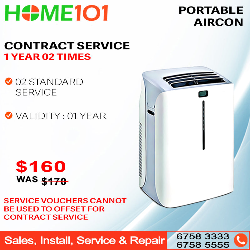Portable Aircon Contract Servicing - 2x Standard Servicing