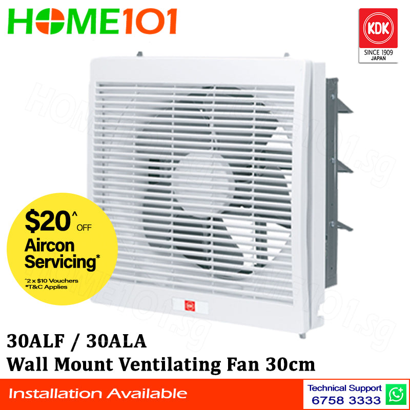 KDK Wall Mount Ventilating Fan 30cm 30ALA