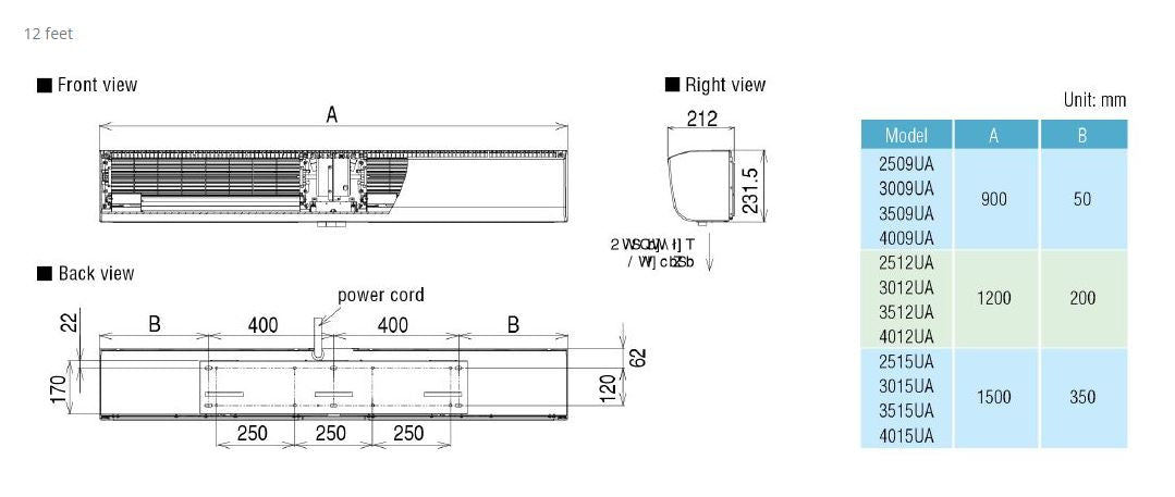 KDK 150cm Air Curtain 3515UA