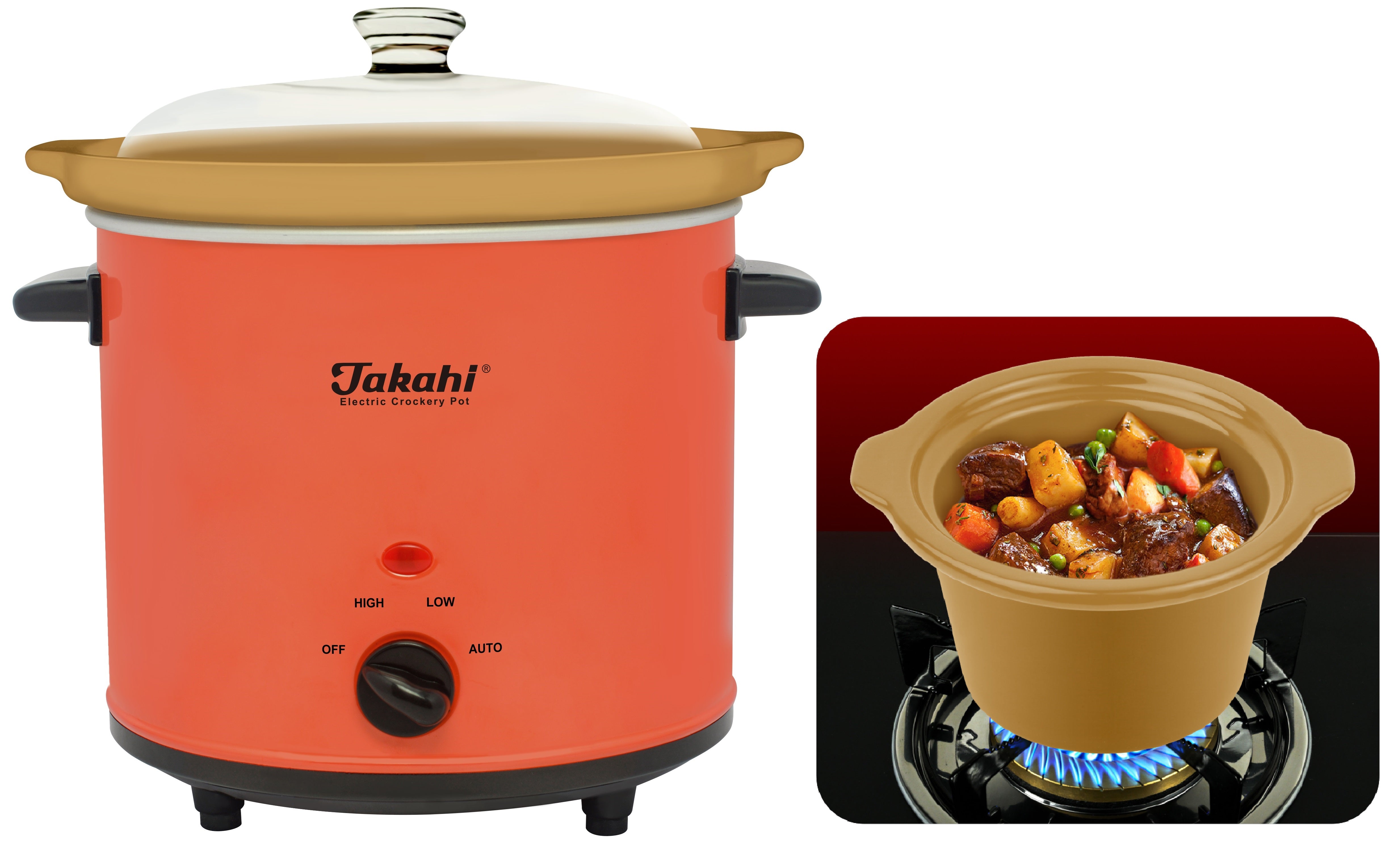 Takahi Electric Crockery Pot 3.0L 3525 HR-WO