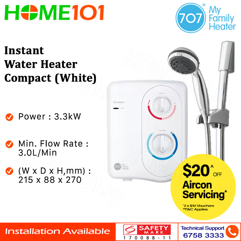 707 Instant Water Heater Compact