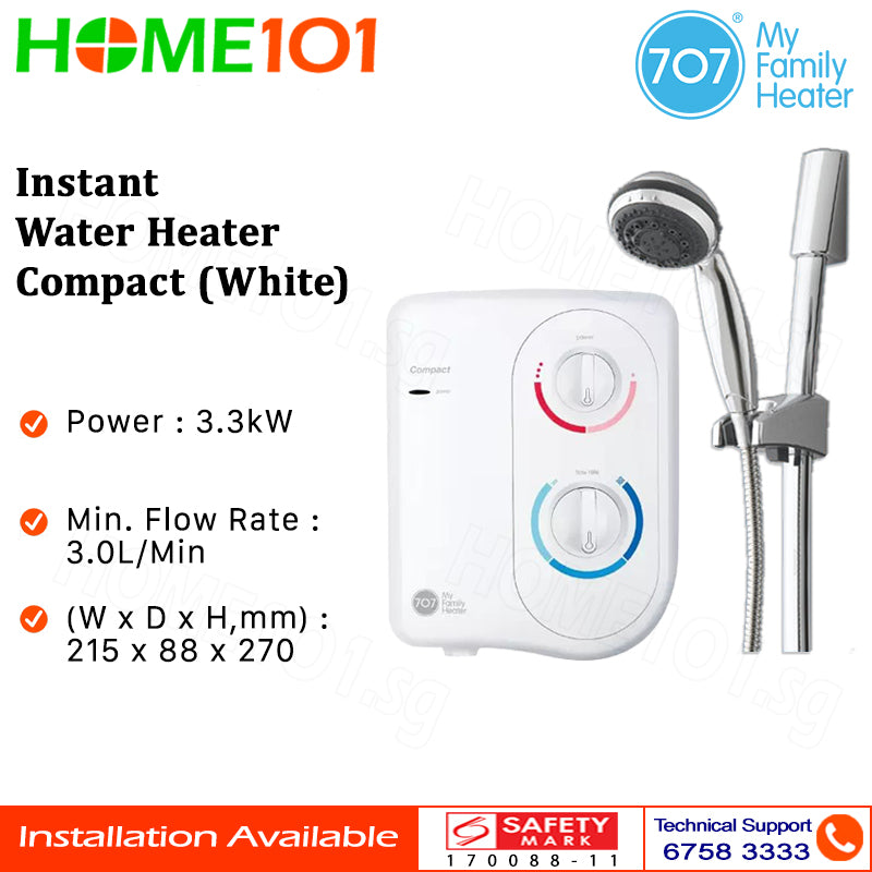 707 Instant Water Heater Compact