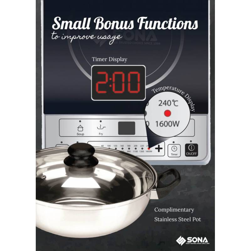 Sona Multi-function Induction Cooker SIC 8602