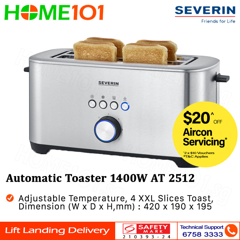 Severin Automatic Toaster 1400W AT 2512