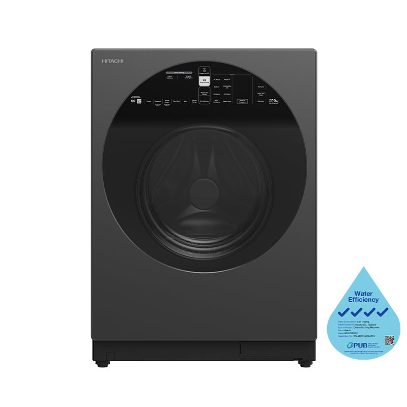 Hitachi Front Load Washer With Dryer (12/8kg) BD-D120XGV