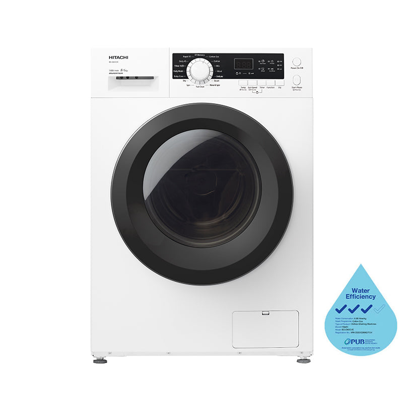 Hitachi Front Load Washer With Dryer (8/6kg) BD-D80CVE