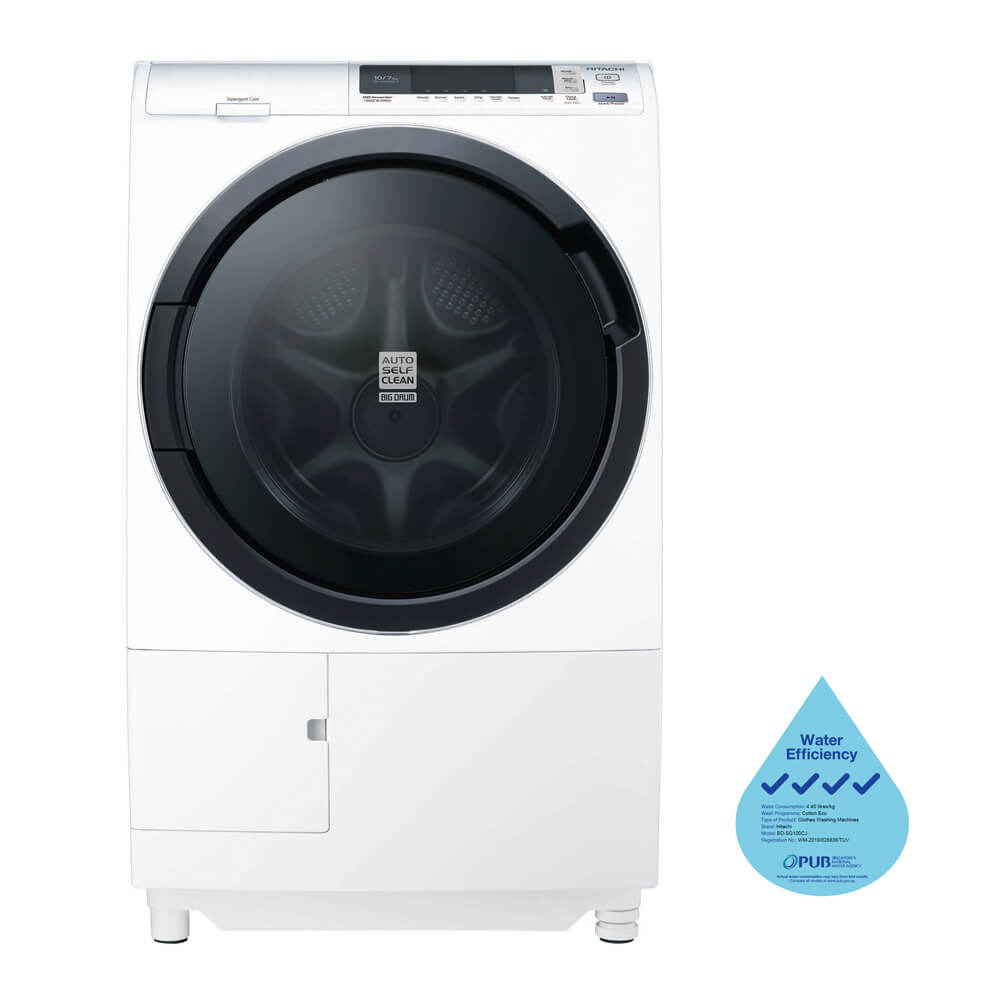 Hitachi Front Load Washer With Dryer (10/7kg) BD-SG100CJ