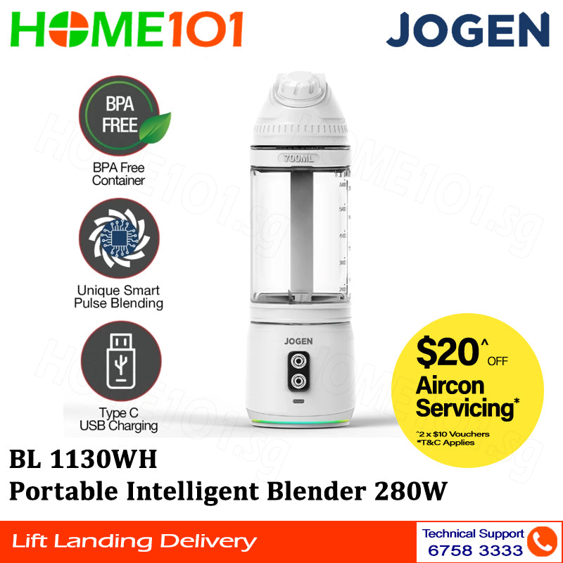 Jogen Portable Intelligent Blender 280W BL 1130BK || BL 1130WH