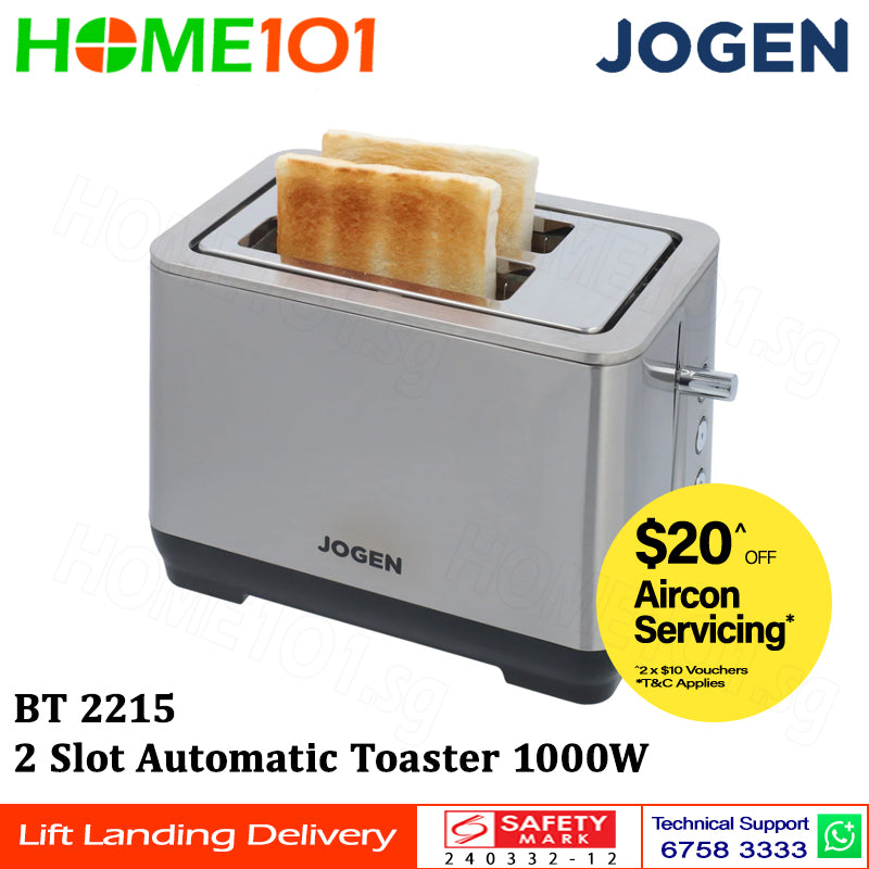 Jogen 2 Slot Automatic Toaster 1000W BT 2215
