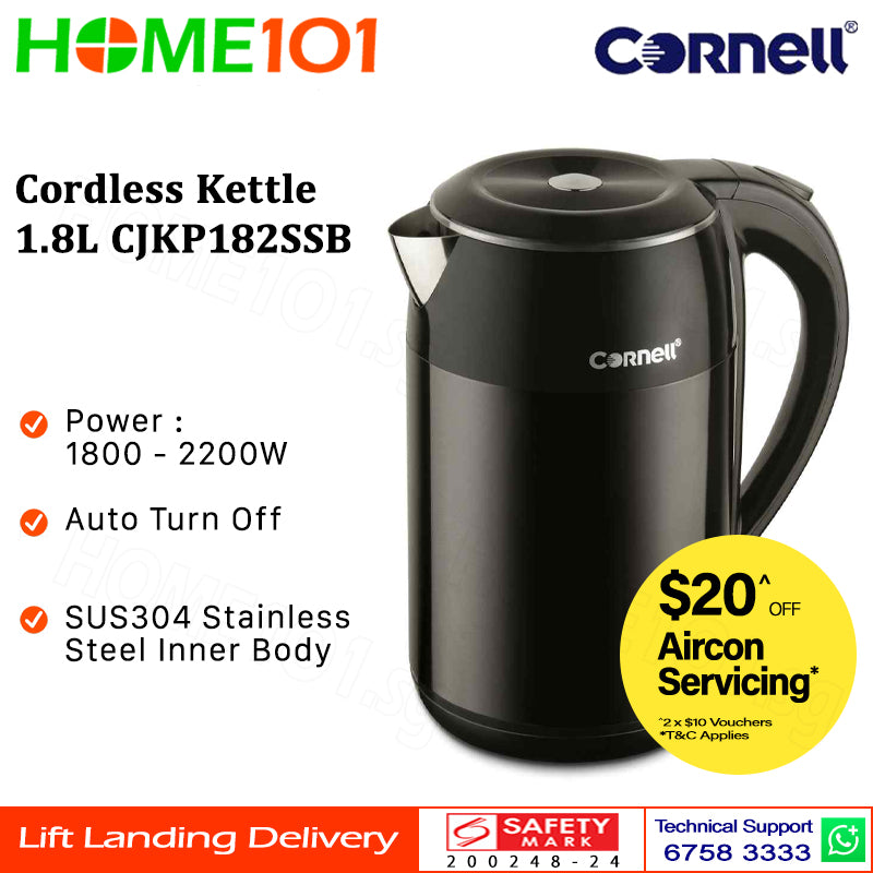 Cornell Cordless Kettle 1.8L CJKP182SSB
