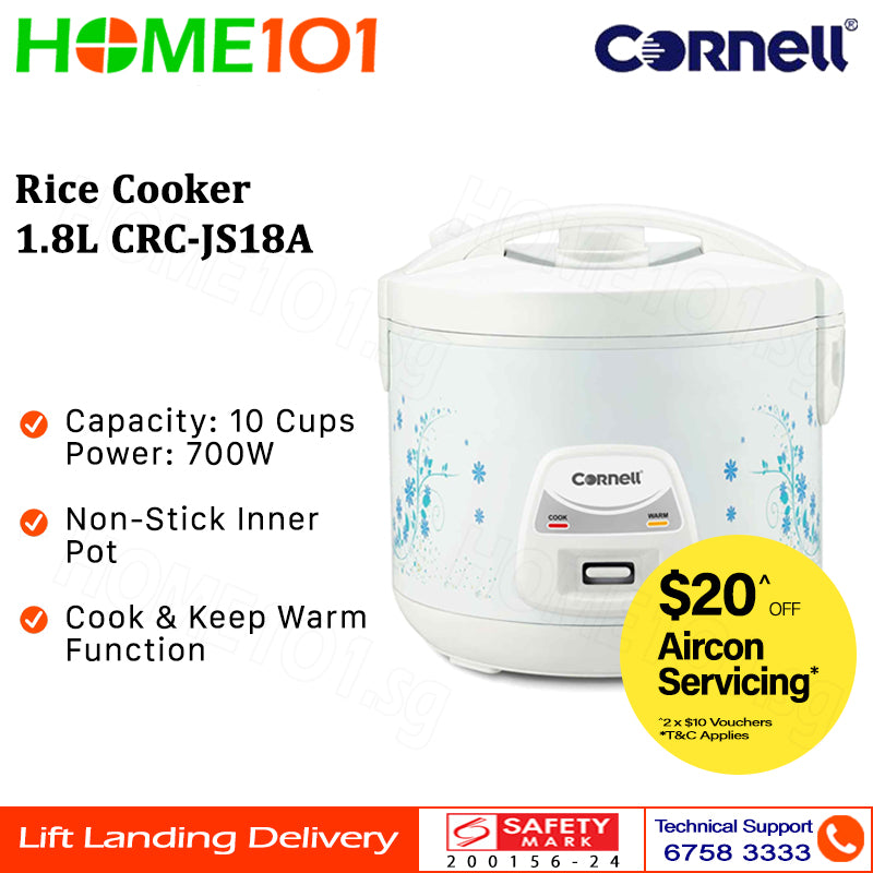 Cornell Rice Cooker 1.8Litres CRC-JS18A