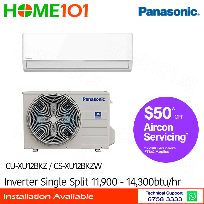 Panasonic Single Split AirCon 9000BTU TO 24000BTU *9K CLIMATE VOUCHER ELIGIBLE
