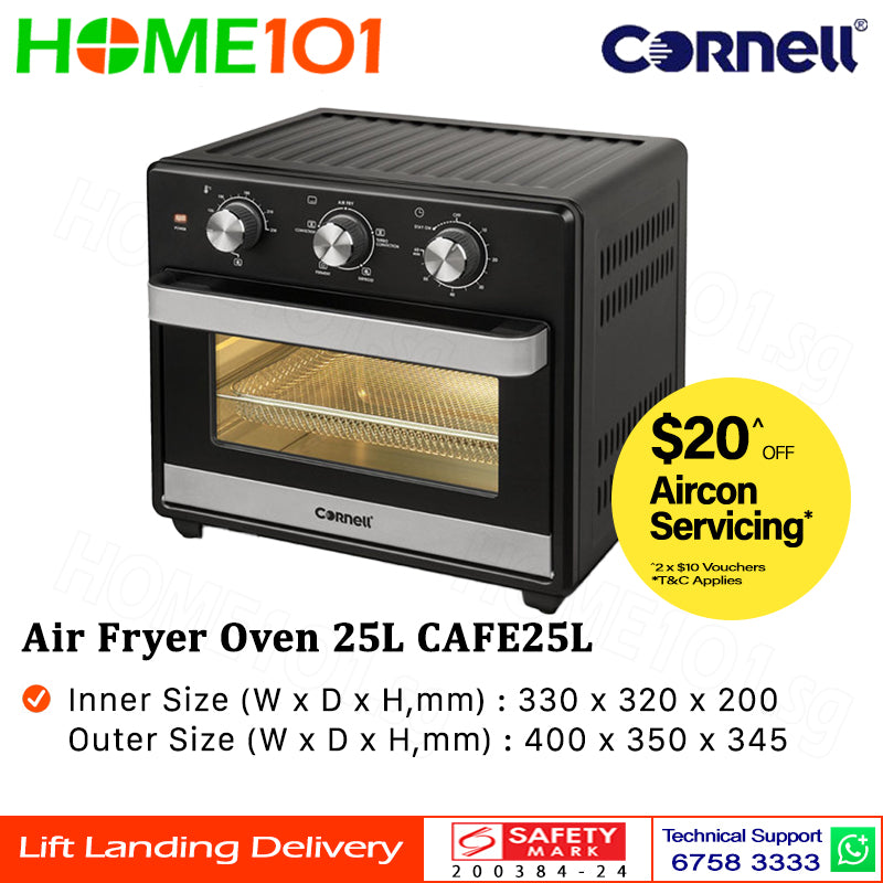 Cornell Air Fryer Oven with Turbo Convection Function 25L CAFE25L