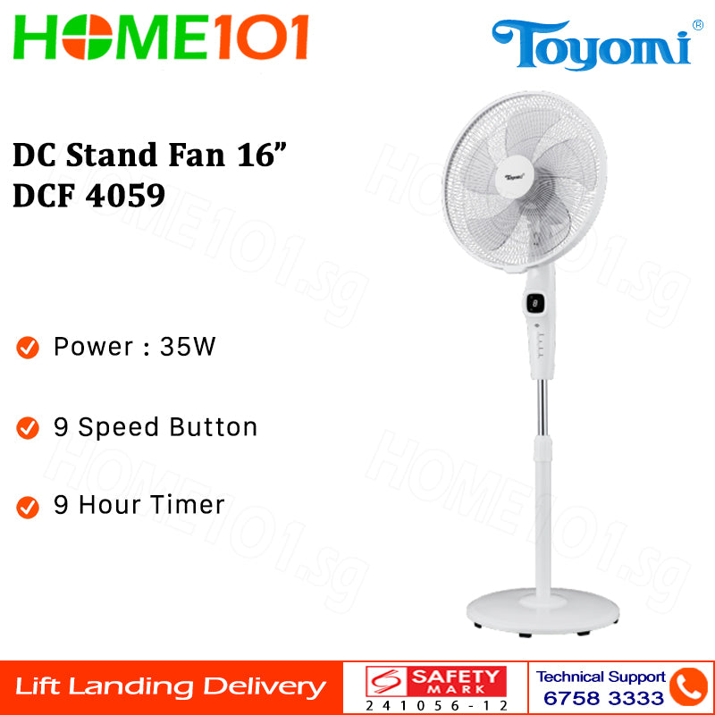 Toyomi DC Stand Fan 16" DCF 4059