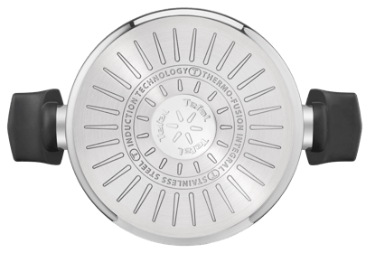 Tefal Emotion Stainless Steel Shallow Pan 24cm + Lid E30170