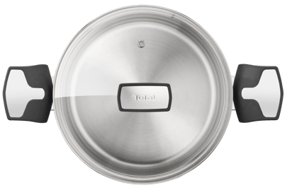 Tefal Emotion Stainless Steel Shallow Pan 24cm + Lid E30170