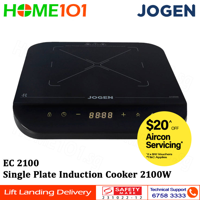 Jogen Single Plate Induction Cooker 2100W EC 2100