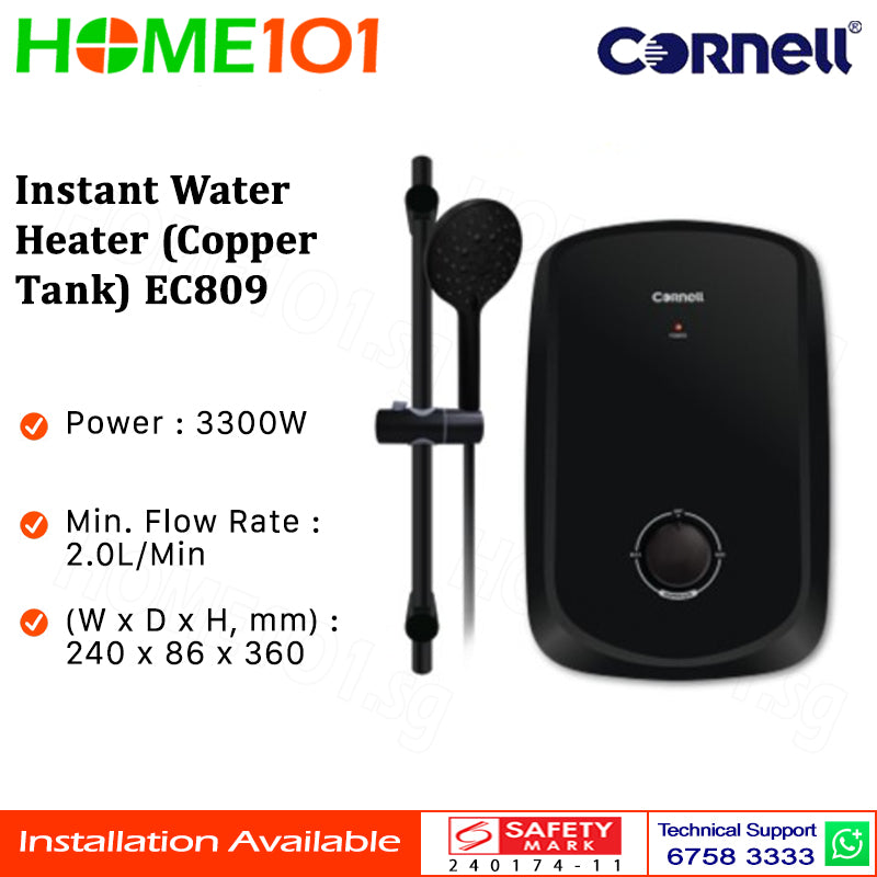Cornell Instant Water Heater (Copper Tank) EC809