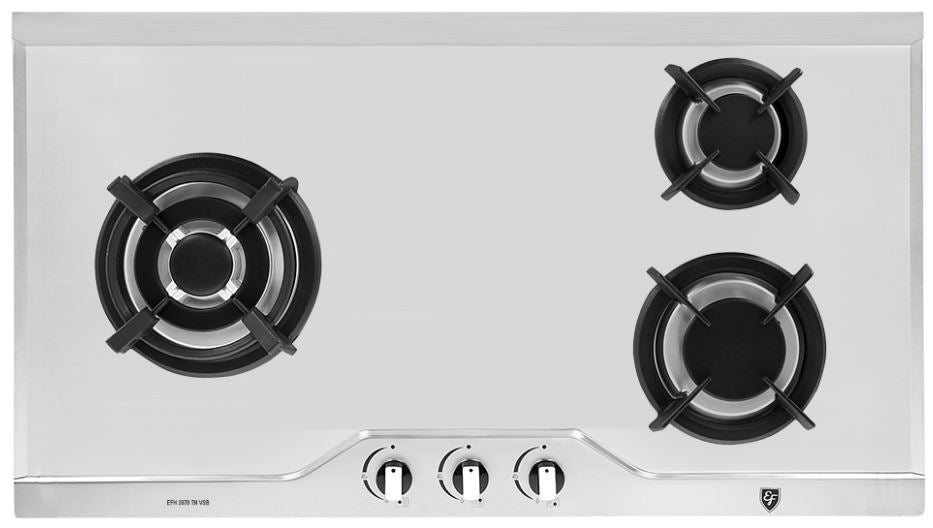 EF Built In Stainless Steel Hob 3 Burners EFH 3970 TN VSB