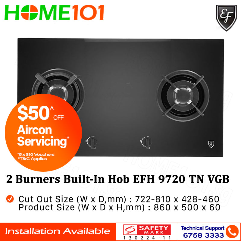 EF 2 Burners Built-In Hob EFH 9720 TN VGB