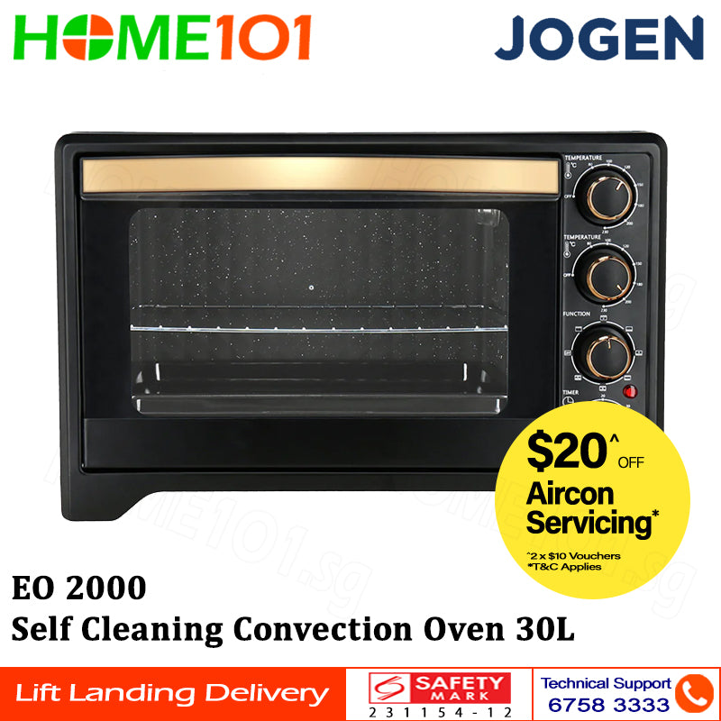 Jogen Self Cleaning Convection Oven 30L EO 2000