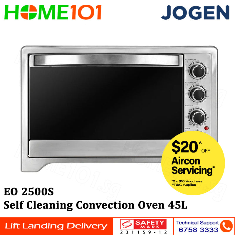 Jogen Self Cleaning Convection Oven 45L EO 2500S