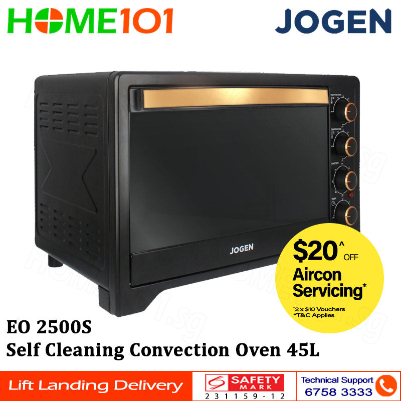 Jogen Self Cleaning Convection Oven 45L EO 2500S