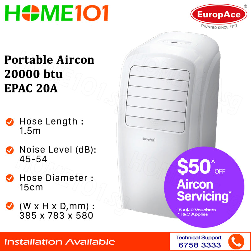 Europace Portable Aircon 20000btu EPAC 20A