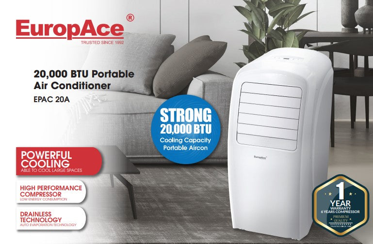 Europace Portable Aircon 20000btu EPAC 20A