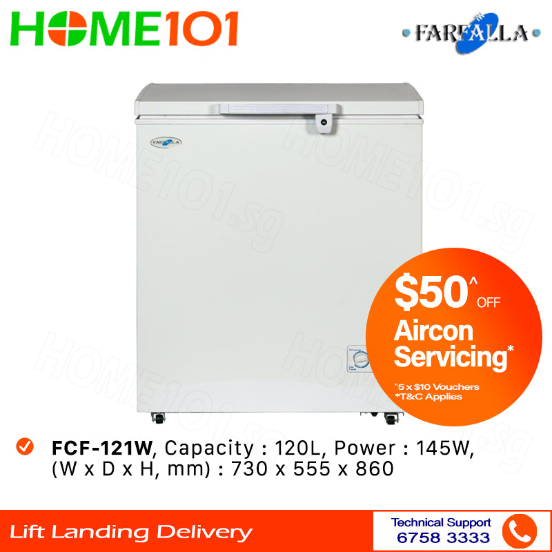 Farfalla Chest Freezer 120L FCF-121W