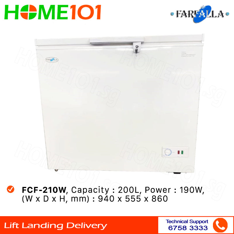 Farfalla Chest Freezer 200L FCF-210W