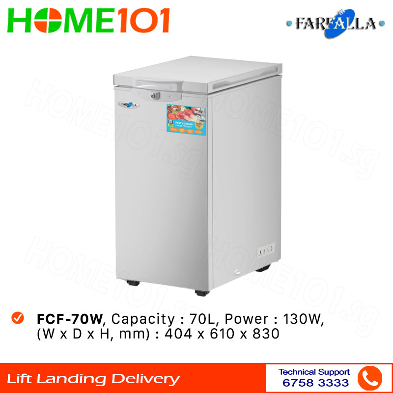 Farfalla Chest Freezer 70L FCF-70W