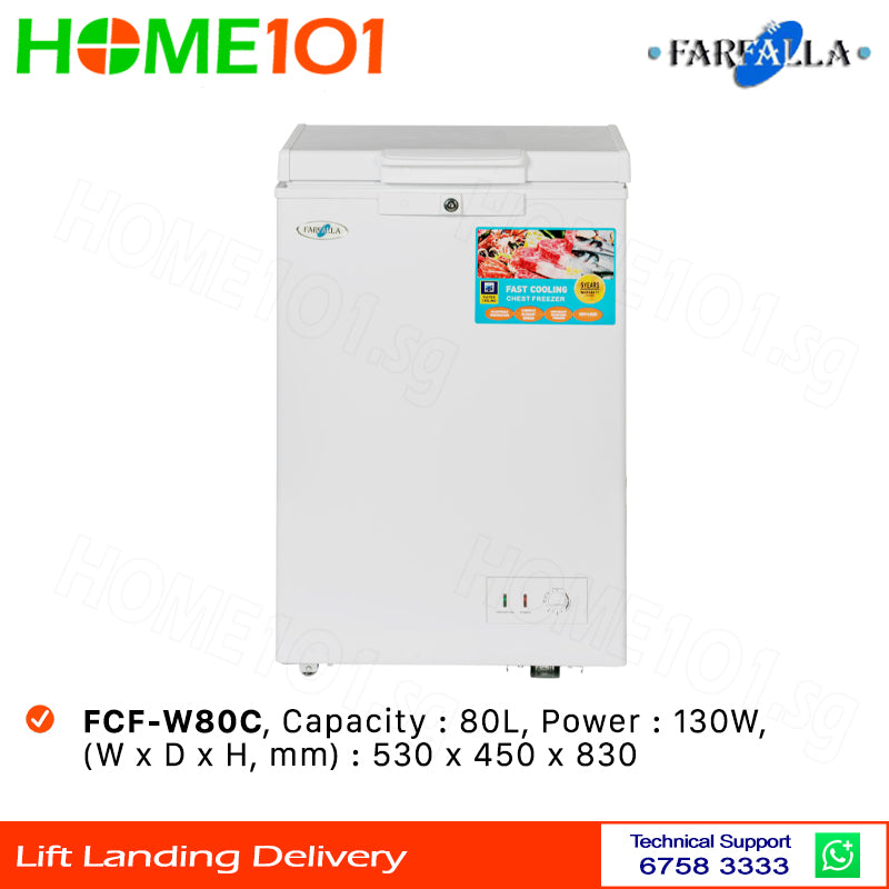 Farfalla Chest Freezer 80L FCF-W80C