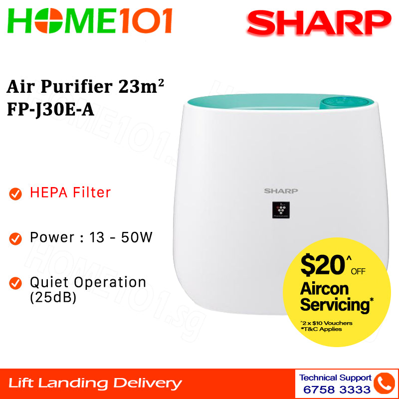 Sharp Air purifier 23m² FP-J30E - Black || Blue || Pink