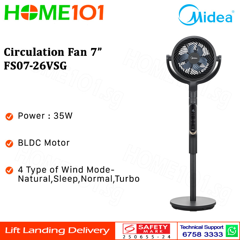 Midea Circulation Fan 7" FS07-26VSG